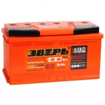ЗВЕРЬ 100R 850А Обратная полярность 100 Ач (353x175x190)