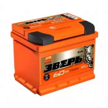 ЗВЕРЬ EFB 60R 670А Обратная полярность 60 Ач (242x175x190)