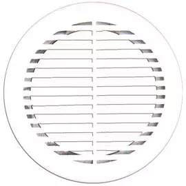 решетка вентиляционная круглая d165 пластмас., разъёмн. (фланец d120) 12ркф, эра