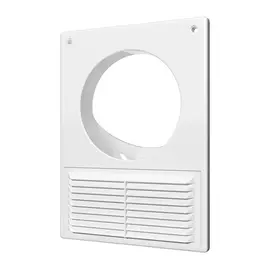 площадка торцевая 125мм пластик, 184х254мм, с решеткой и сеткой, для жестк. каналов, 1825ру, эра