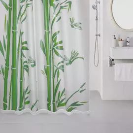 510V180M11, Штора для ванной комнаты, 180*180 см, Bamboo (green), MI