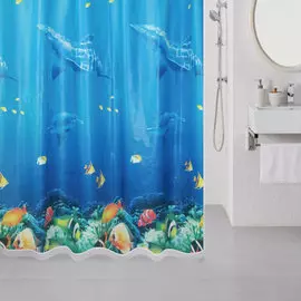 520V180M11, Штора для ванной комнаты, 180*180 см, Ocean Floor, MI