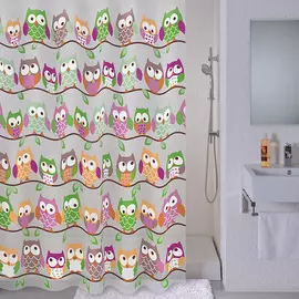 530V180M11, Штора для ванной комнаты, 180*180 см, PEVA, Cheeky owls, MI