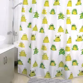 890P180M11, Штора для ванной комнаты, 180*200 см, Frogs Pool, MI