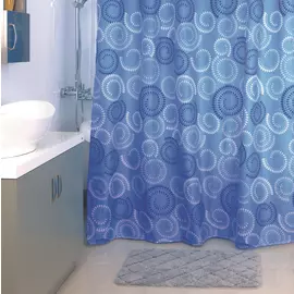 900P180M11, Штора для ванной комнаты, 180*200 см, Ultramarine Dots, MI
