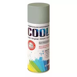 аэрозольная эмаль cool серый 400мл.