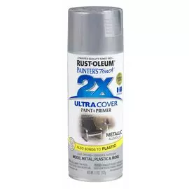 аэрозольная эмаль painters touch 2x алюминий полуматовый 400 мл.