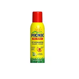 Аэрозоль PICNIC BIO ACTIV от комаров и клещей 125см*