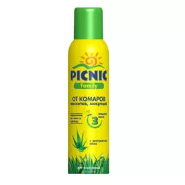 аэрозоль picnic family от комаров
