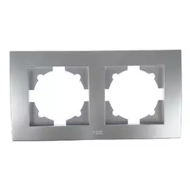 ABB Cosmo Алюминий Рамка 2 постовая