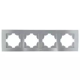 ABB Cosmo Алюминий Рамка 4 постовая