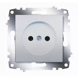 ABB Cosmo Алюминий Розетка б/з