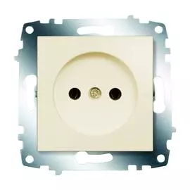 ABB Cosmo Крем Розетка б/з
