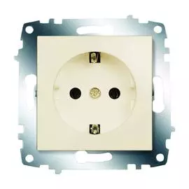 ABB Cosmo Крем Розетка с/з