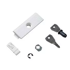 ABB Mistral41 Замок с ключом наст. Белый