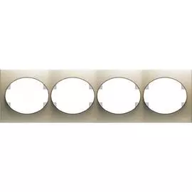 ABB NIE Tacto Шампань Рамка 4-ая гориз