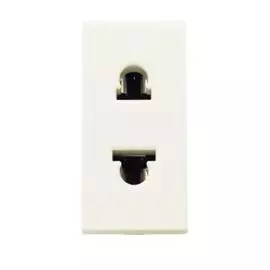 ABB NIE Zenit Бел Розетка б/з евроамериканский стандарт 1 мод