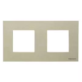 ABB NIE Zenit Шампань Рамка 2-я 2+2 мод