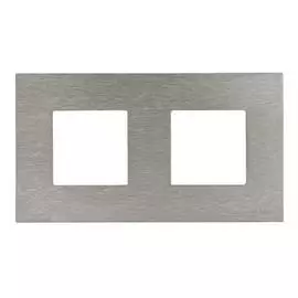ABB NIE Zenit Сталь Рамка 2-я 2+2 мод