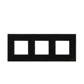 ABB NIE Zenit Стекло черное Рамка 3-я 2+2+2 мод
