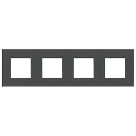 ABB NIE Zenit Стекло графит Рамка 4-я 2+2+2+2 мод