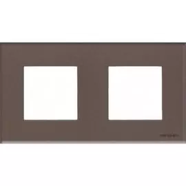 ABB NIE Zenit Стекло кофейное Рамка 2-я 2+2 мод