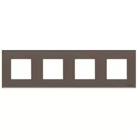 ABB NIE Zenit Стекло кофейное Рамка 4-я 2+2+2+2 мод