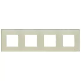 ABB NIE Zenit Стекло Жемчужное Рамка 4-я 2+2+2+2 мод