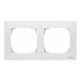 ABB SKY Альпийский белый Рамка 2-постовая