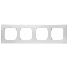 ABB SKY Альпийский белый Рамка 4-постовая