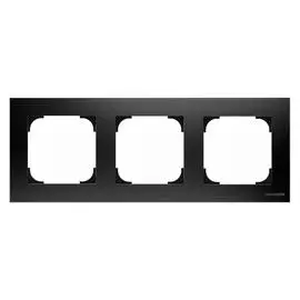 ABB SKY Чёрный бархат Рамка 3-постовая