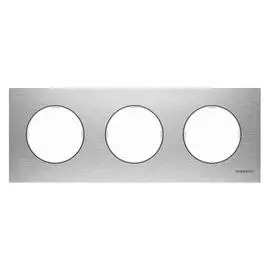 ABB SKY Moon Нержавеющая сталь Рамка 3-постовая