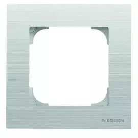 ABB SKY Нержавеющая сталь Рамка 1-постовая