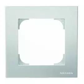 ABB SKY Серебристый алюминий Рамка 1-постовая