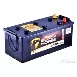 Аккумулятор Black Horse 190е Евро (конус) (+ -) 9268236