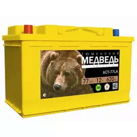 Аккумулятор Тюменский медведь 77 п.п. 4607175654135