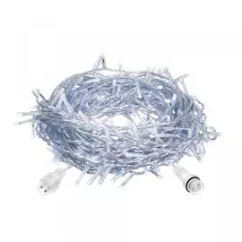 электрогирлянда-конструктор бахрома 64 холодных led ламп, 12 нитей, прозрачный провод, 24v vegas 550