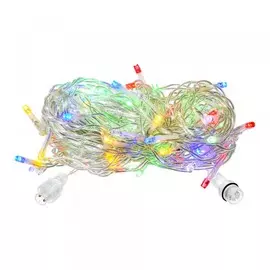 электрогирлянда-конструктор бахрома 64 разноцветных led ламп (12 мигающих), 12 нитей, 24v vegas 5509