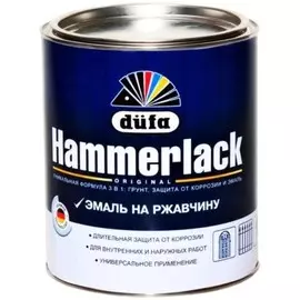эмаль на ржавчину hammerlack молотковая 2,5л черная мп014620