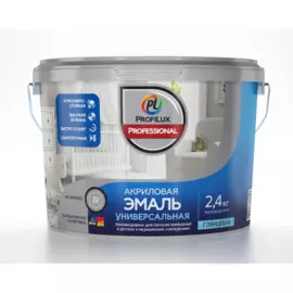 эмаль profilux professional акриловая универсальная глянцевая база a 2,4кг