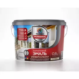 эмаль profilux professional акриловая универсальная матовая база a 0,9 кг