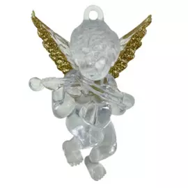 ангелочек прозрачный-золото