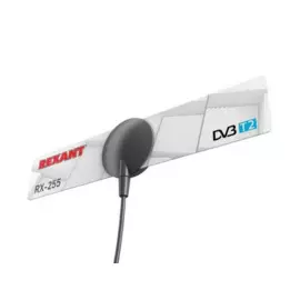 антенна для тв комнатная dvb-t2, 3дб (rx-255) на присоске, rexant 34-0255