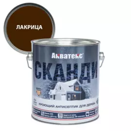 антисептик акватекс сканди для дерева лакрица 2,5л