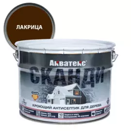 антисептик акватекс сканди для дерева лакрица 9л