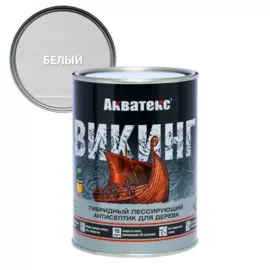 антисептик акватекс викинг для дерева белый 0,75л