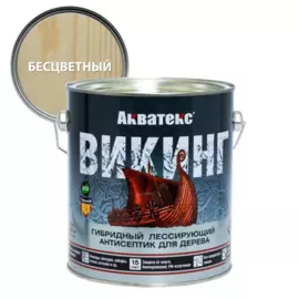антисептик акватекс викинг для дерева бесцветный 2,5л