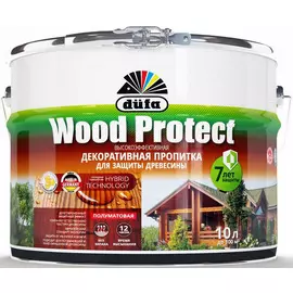 антисептик dufa wood protect белый 10л