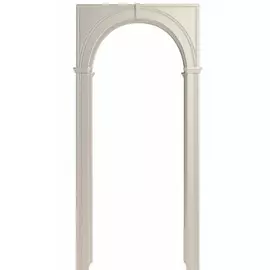 арка "палермо", пвх белый ясень 700*190*1800 со сводорасширителем