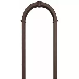 Арка "Романская", ПВХ тиковое дерево 700*190*1800 со сводорасширителем